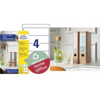 AVERY Etiquetas para archivadores LR4761-10, blanco, 61 x 192 mm, paquete