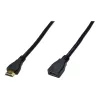 Digitus ASSMANN cable alargador HDMI High Speed - HDMI con Ethernet - HDMI (H) a HDMI (M) - 5 m - triple aislamiento - negro (AK-330201-050-S)