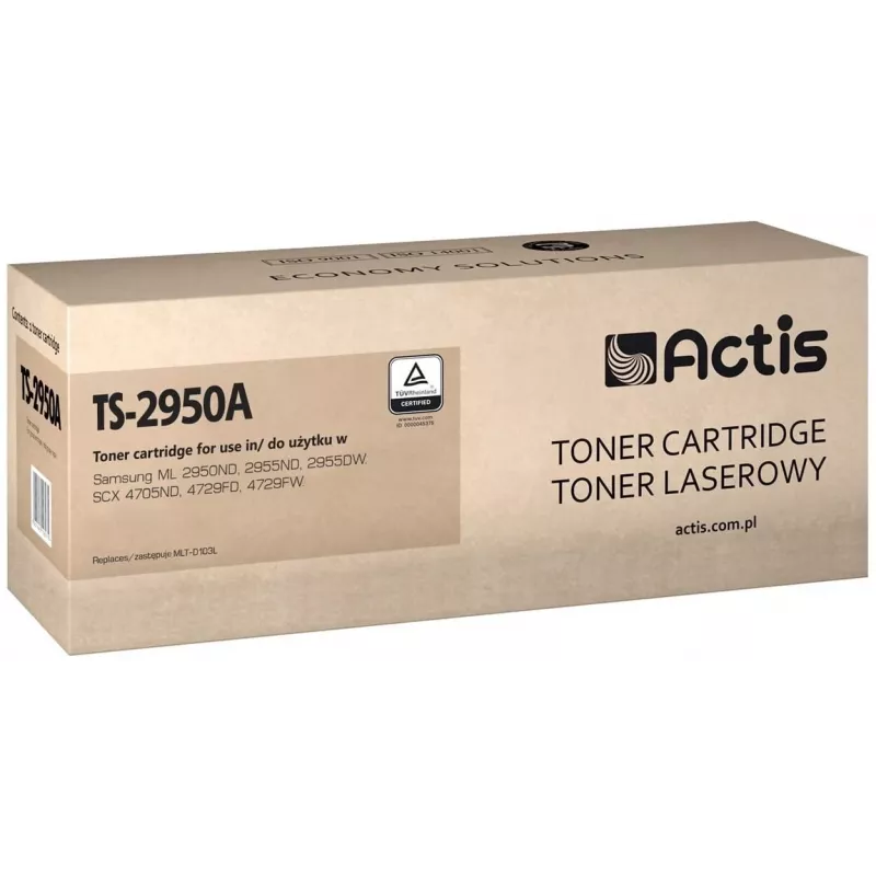 Tóner Actis TS-2950A (compatible con Samsung MLT-D103L; estándar; 2500 páginas; negro)