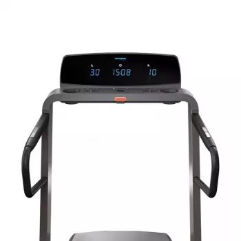 Cinta de correr plegable eléctrica Horizon Fitness Omega Z-02 — superficie de 140×53 cm, 20 km/h máx, 159 kg de carga, grafito