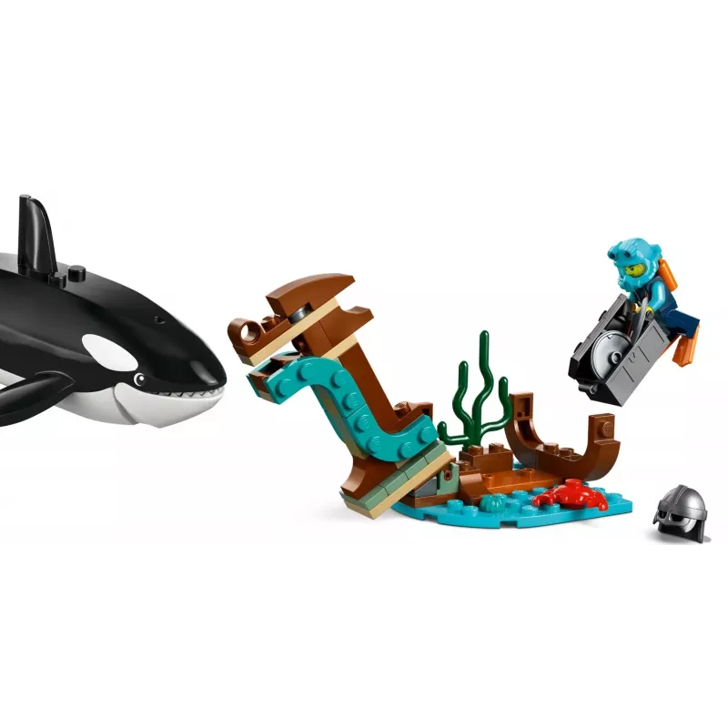Juguete de construcción LEGO City barco de expedición ártica 60368 — 815 piezas, 7+ años, incluye 4 minifiguras