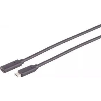 Cable USB S/CONN 13-44035 USB 3.2 Gen 2x2 2 m USB C negro