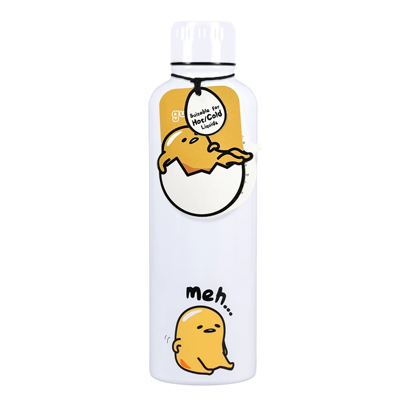 Botella de metal Paladone Gudetama — botella de acero inoxidable isotérmica con diseño de personaje