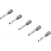 Terminales de empalme Rittal 4050.731 parcialmente aislados 0,75 mm² gris, pack de 500