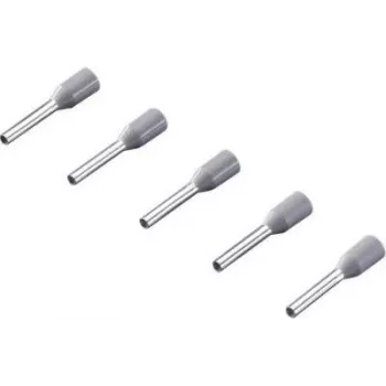 Terminales de empalme Rittal 4050.731 parcialmente aislados 0,75 mm² gris, pack de 500