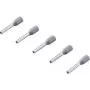 Terminales de empalme Rittal 4050.731 parcialmente aislados 0,75 mm² gris, pack de 500