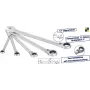 HAZET 606/5 - 8,10,13,17,19 mm - Cromo - Cromo - Brillante - 13° - Germany (606/5)
