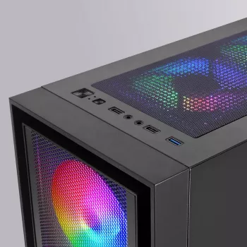 Caja de ordenador Mars Gaming MC-AIR semitorre negra