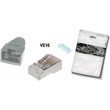 Conector de cable RJ-45 ShiverPeaks BS72057-GR-10 gris