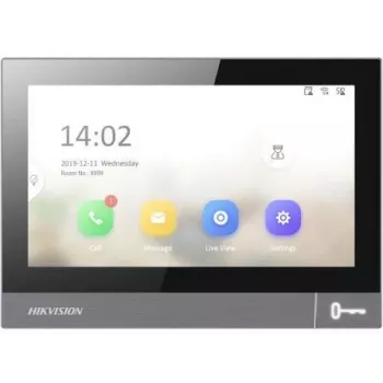 Videoportero unidad interior Hikvision DS-KH8381-WTE1 7 pulgadas 1024x600, PoE, Wi‑Fi, MicroSD