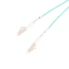 Patchcord LC/UPC-LC/UPC Dúplex 5 m — Extralink OM3 Multimodo, 3 mm FTTH, Aqua