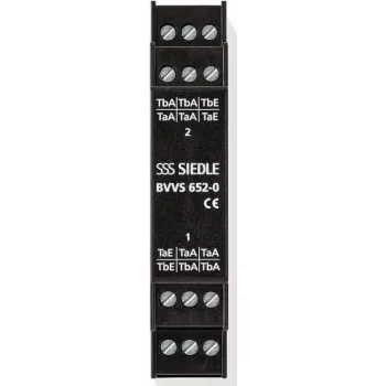 Siedle Distribuidor de bus-vídeo simétrico carril DIN negro BVVS 652-0