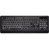 Teclado USB silencioso con retroiluminación y teclas planas