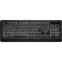 Teclado USB silencioso con retroiluminación y teclas planas