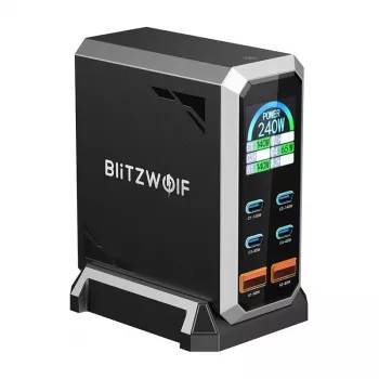 Blitzwolf BW-S31 2xUSB-A, 4xUSB-C, PD, 240W Cargador de red