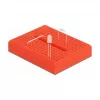 Breadboard DELOCK 18318 — placa de prototipos de plástico sin soldadura, 36 × 46 × 10 mm, rojo