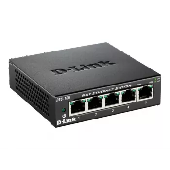 D-Link DES-105 no gestionado L2 negro