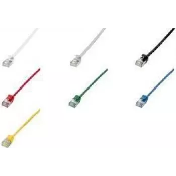 LogiLink Ultraflex SlimLine - Cable de parcheo - RJ-45 (M) a RJ-45 (M) - 2 m - 3,8 mm - apantallado PIMF - CAT 6a - apantallado, libre de halógenos, moldeado - azul, RAL 5015