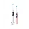 Braun Oral-B iO Series 6 Duo Cepillo de dientes eléctrico pack de 2 Blanco/Rosa