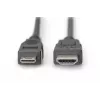 Digitus ASSMANN - Cable de vídeo/audio - HDMI - 30 AWG - Mini-HDMI, 19 pines (M) - HDMI, 19 pines (M) - 3 m - Doble aislamiento - Negro (AK-330106-030-S)