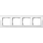 GIRA 4 marcos Event Klar, Standard 55, System 55 blanco 0214723