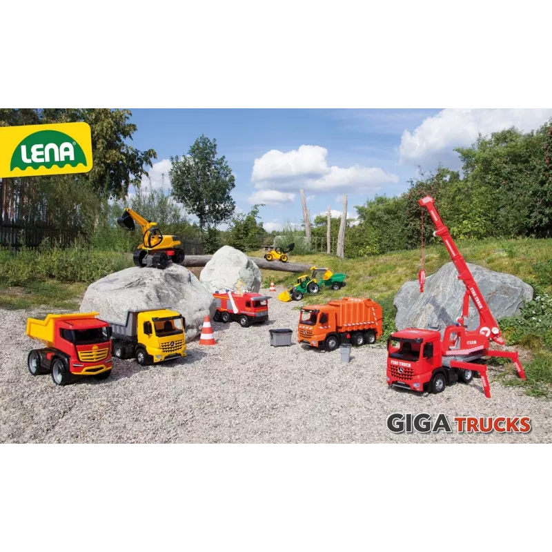 Excavadora Lena 63 cm individual en caja de cartón marrón