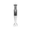 LAFE BlendMix BRK-003A set de batidora de mano, 800 W, 2 velocidades, turbo, cuchilla de acero inoxidable, vaso de 0,6 l, negro/plateado