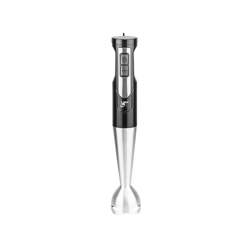 LAFE BlendMix BRK-003A set de batidora de mano, 800 W, 2 velocidades, turbo, cuchilla de acero inoxidable, vaso de 0,6 l, negro/plateado