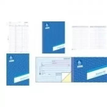 AVERY Zweckform libro de formularios comprobante de ingresos/gastos, SD A6 apaisado, 2 x 40 hojas, 1.ª y 2.ª hoja impresas, autocopiativo certificado FSC (1755)