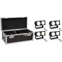 Set de iluminación LED EUROLITE CBB-2 COB WW 4× con bolsa de transporte