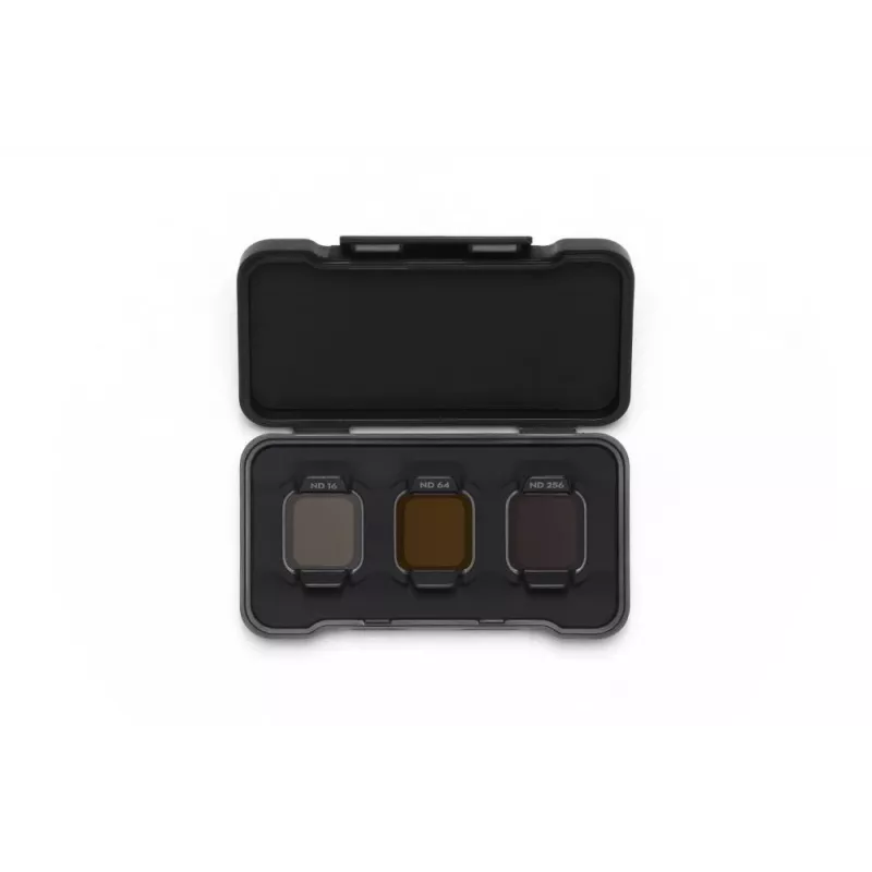 Set de filtros de densidad neutra DJI Flip ND16 / ND64 / ND256 — pack de tres para drones DJI compatibles