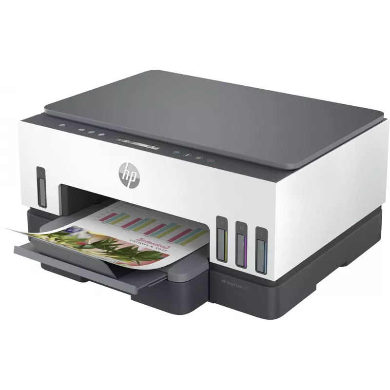 Impresora multifunción HP Smart Tank 720 — inyección térmica de tinta, color, A4, Wi‑Fi, dúplex, 4800x1200 dpi