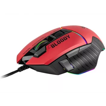 Ratón gaming A4Tech Bloody W95Max – diestro, con cable USB, 12000 DPI, 1 ms, 250 ips, 50 M de clics, 146 g
