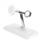 HYPER HJ3004WHGL Cargador para dispositivos móviles auriculares, smartphone, smartwatch plateado, blanco DC, USB carga inalámbrica carga rápida interior
