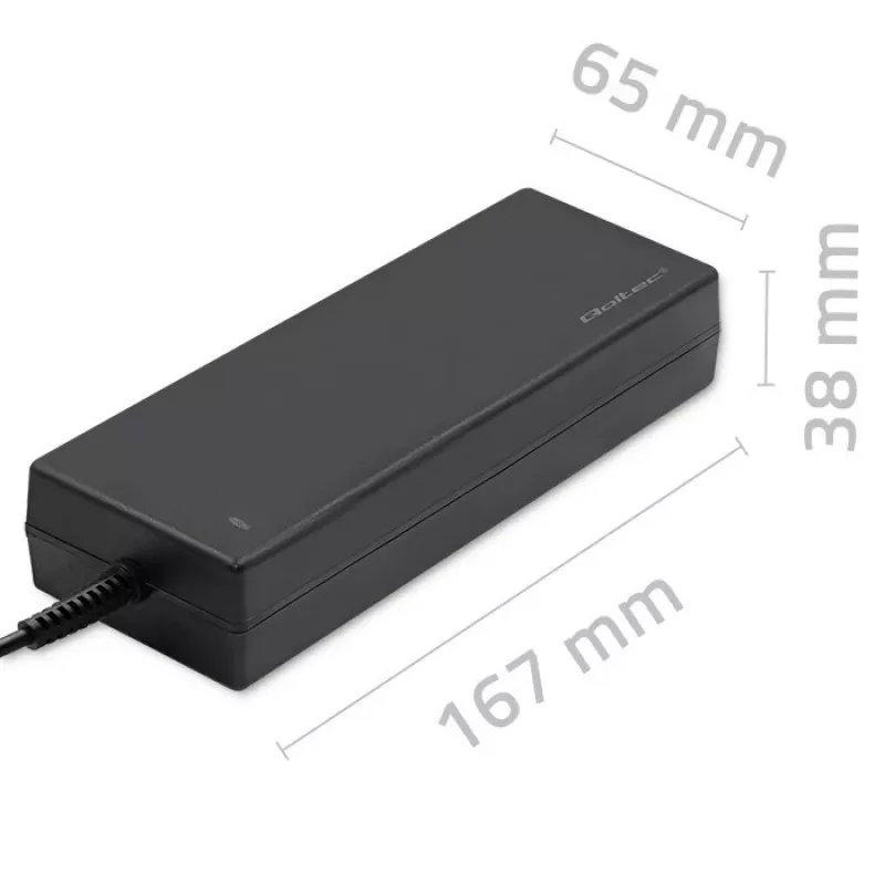Fuente de alimentación de sobremesa Qoltec 120W | 12V | 10A | 5,5*2,5 | + cable de alimentación