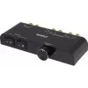 SpeaKa Professional conmutador de altavoces de 2 puertos con control de volumen integrado negro (SP-6518220)