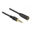 Cable de audio DeLOCK 85635 3,5 mm conector macho a conector hembra 5 m negro