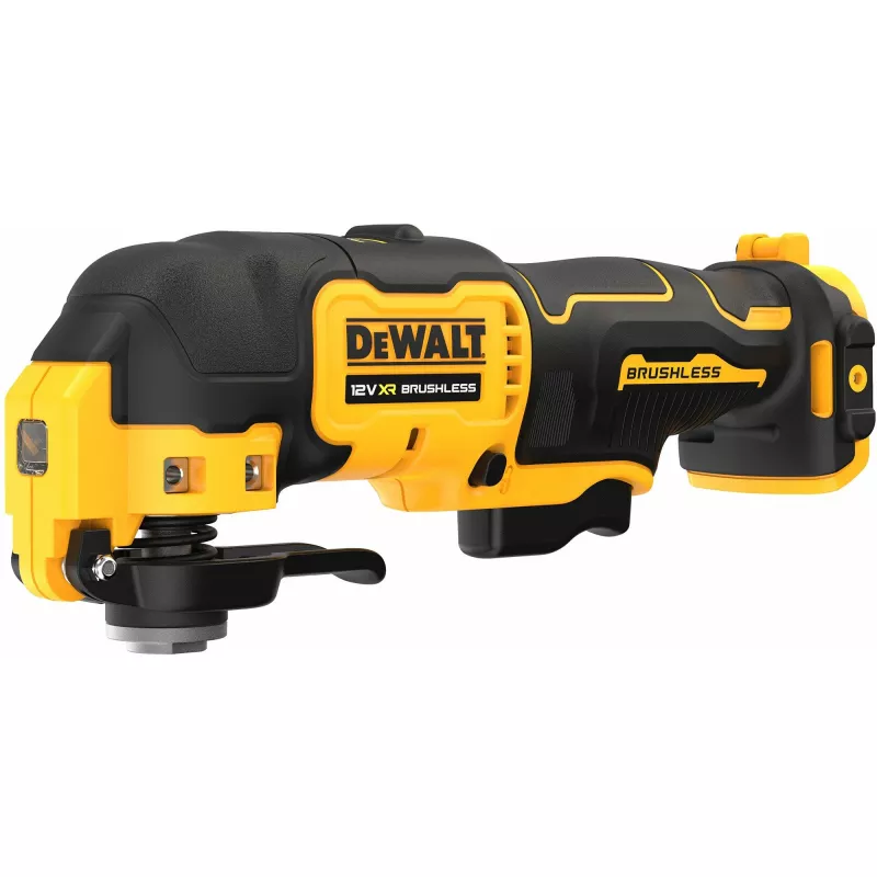 Herramienta multifunción oscilante DeWalt DCS353NT-XJ, sin escobillas, inalámbrica, 12 W, 840 g, Negro/Amarillo