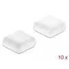Tapas antipolvo DeLOCK conector macho USB Type-C 10 uds. blancas