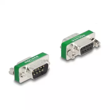 Filtro antiparasitario RF/EMI DeLOCK D-Sub de 9 contactos macho a hembra dorado