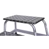 Escalón Krause 805027, aluminio 2 peldaños, carga máx. 150 kg, 680 mm de longitud, 41 cm de altura