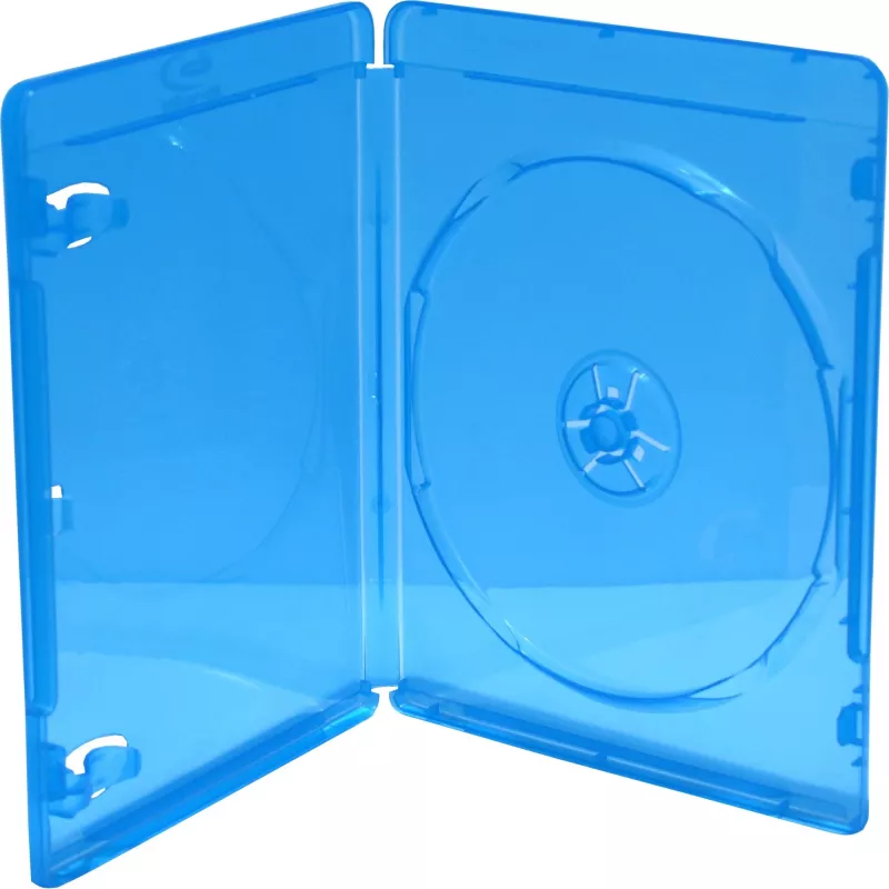 MediaRange BOX38 estuche de vídeo Blu-ray individual, azul, pack minorista de 5
