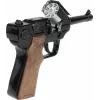 Revólver de policía de juguete de metal Gonher 8 disparos, construcción de metal, modelo 258441