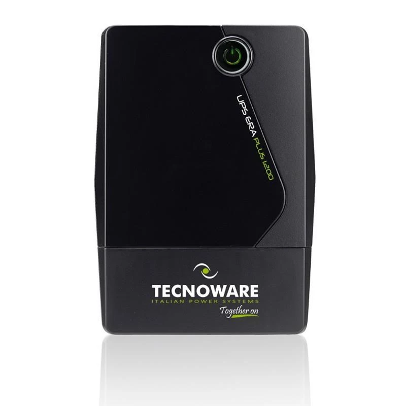 Tecnoware Era Plus 1600 FGCERAPL1602SCH SAI line-interactive, 1600 VA / 1200 W, onda sinusoidal, Schuko, batería de 12V 11Ah