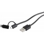 Cable USB ShiverPeaks BS14-14025 USB 2.0 1 m