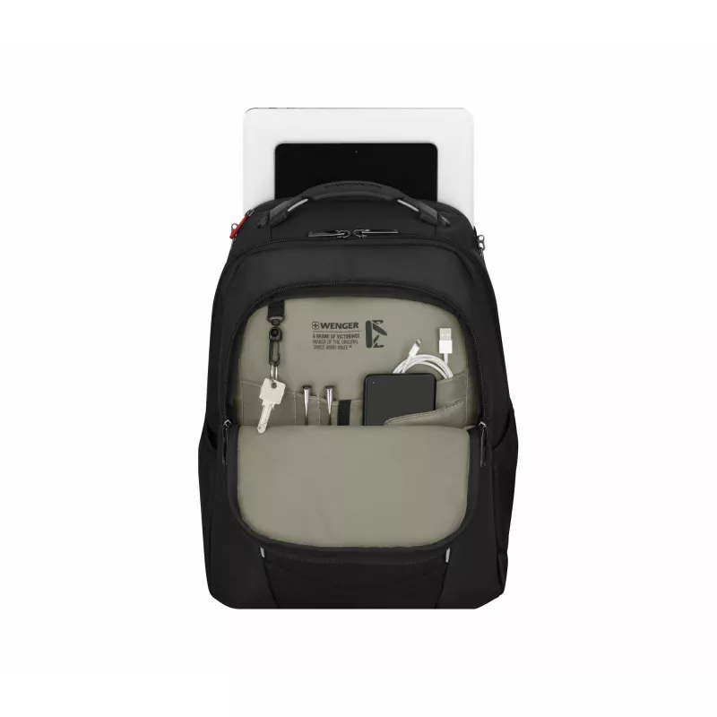 Wenger Altair 653186 mochila para portátil de 15,6" con compartimento para tableta, poliéster, negra