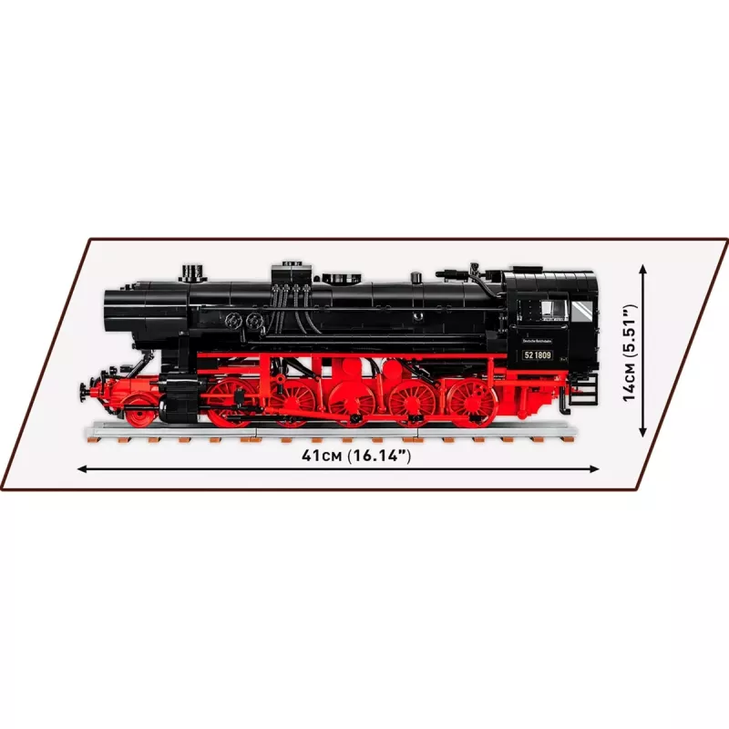 DR BR 52/TY2 locomotora de vapor, juguete de construcción escala 1:35