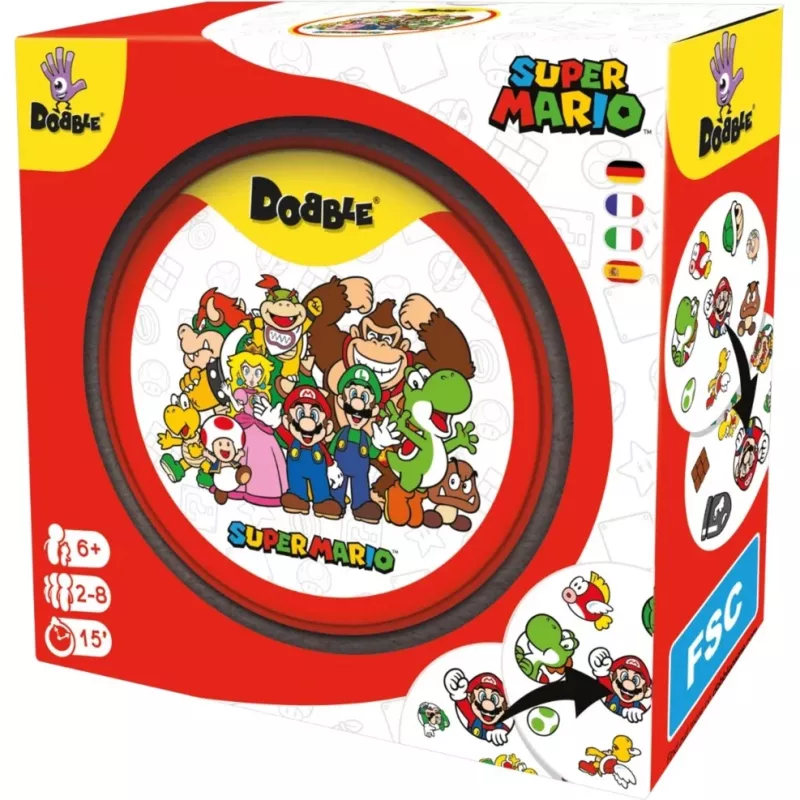Dobble Super Mario, juego de cartas