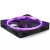 Ventilador de carcasa NZXT F140 RGB 14 cm, negro, 500–1800 rpm, rodamiento hidrodinámico, 4 pines, 18 LED