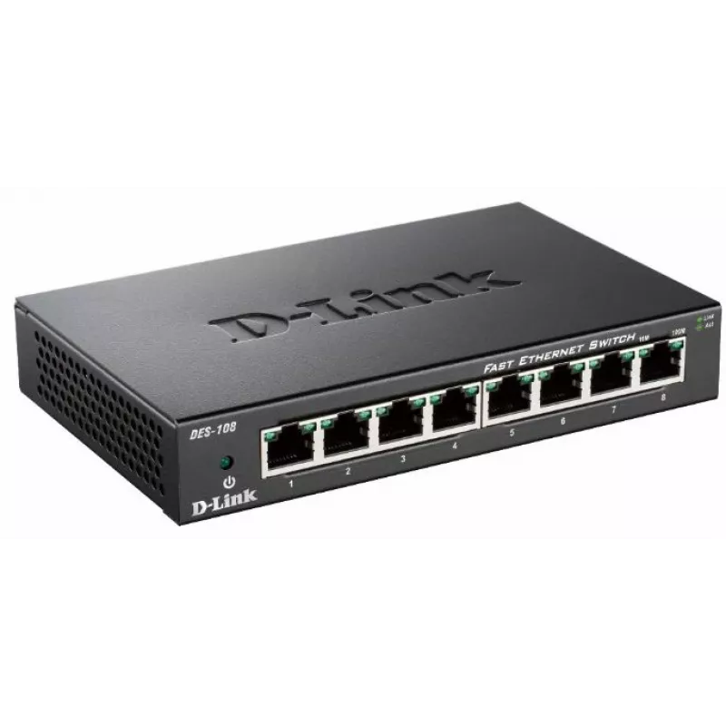 D-Link DES-108 negro